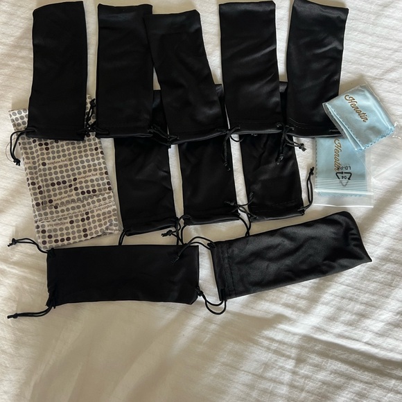 Accessories - Black Drawstring Sunglass Pouches - Lot